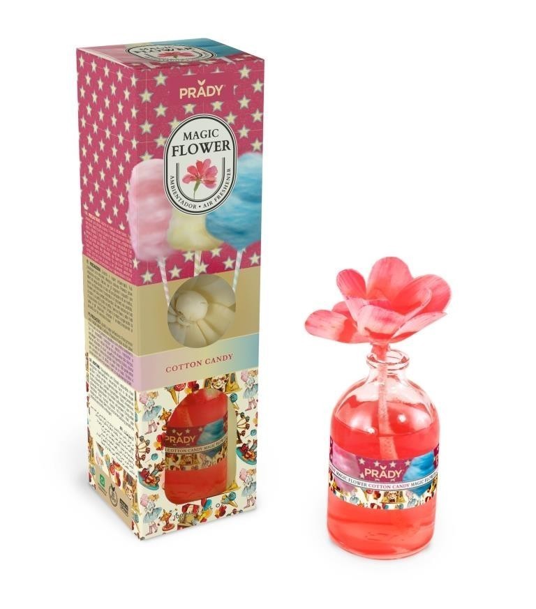 11414.jpg CARTON de 12 - Rose Parfumée "Candy Cotton" - PRADY - Image 1