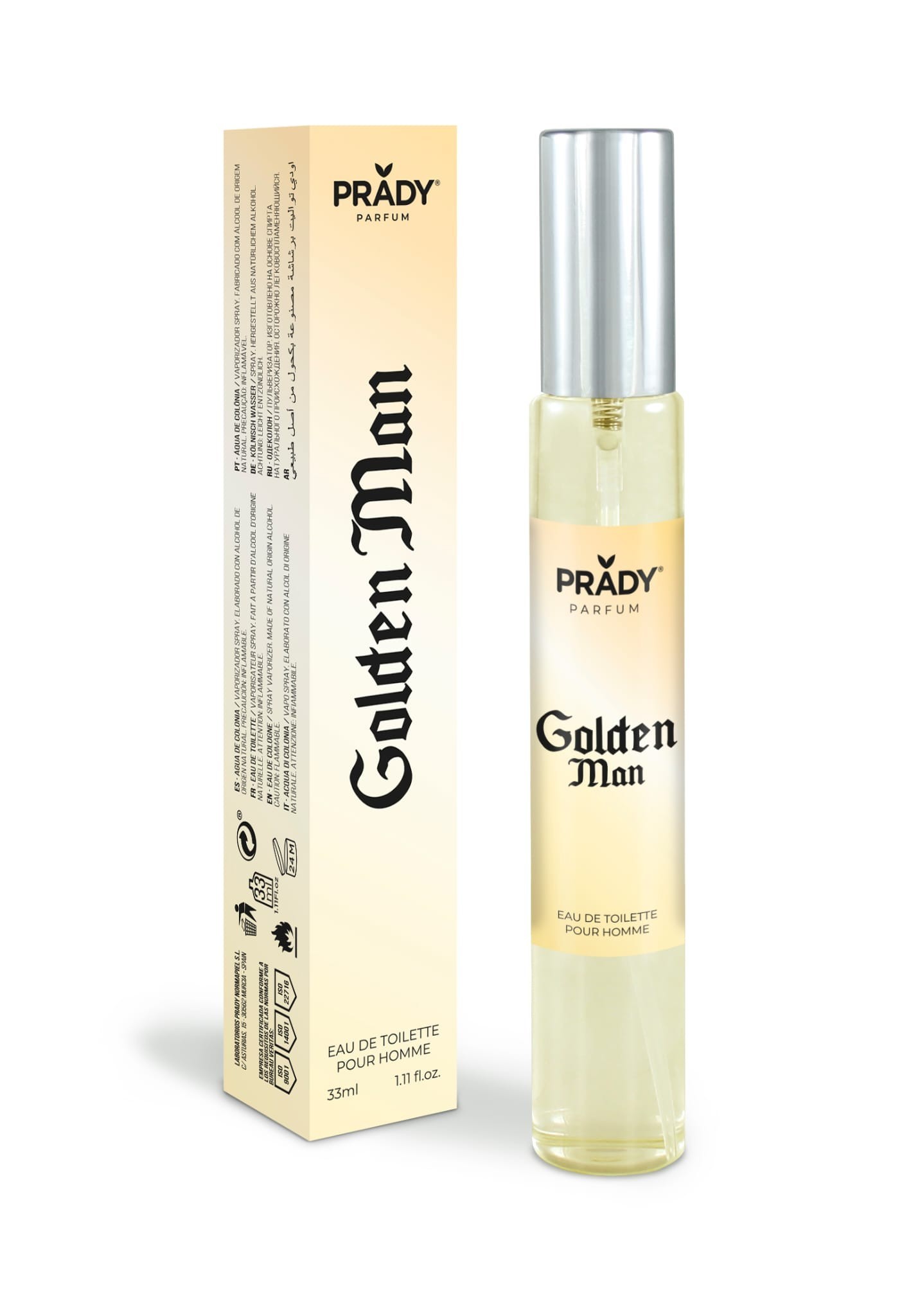 11453.jpg CARTON de 36 - PARFUM GOLDEN MAN 33ML - MILLONAIRE DE PRADY HOMME - Image 1