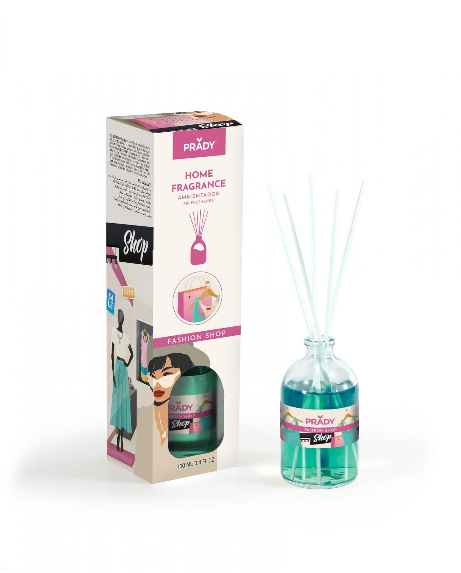 11463.jpg CARTON de 12 - Mikado senteur "Fashion shop" parfum ambiance Prady - 100 ML - Image 1