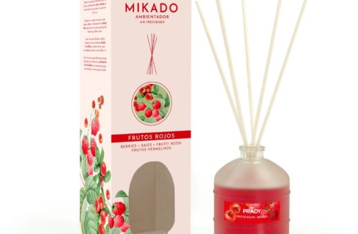 CARTON DE 12 MIKADO "FRUITS ROUGES"  PRADY