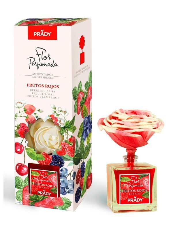 8497.jpg CARTON DE 6 Fleurs Parfumée senteur "Fruits Rouges" - PRADY - Image 1