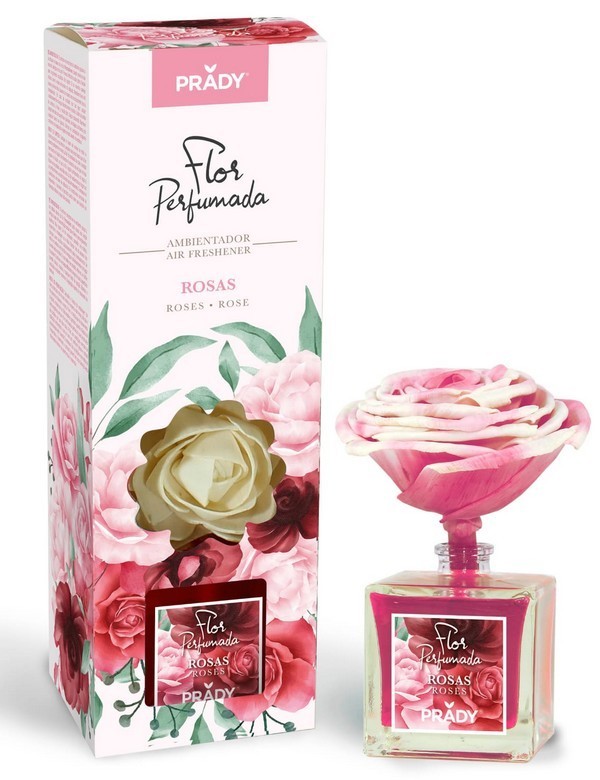 8502.jpg CARTON DE 6 Fleurs Parfumée senteur "ROSES" - PRADY - Image 1