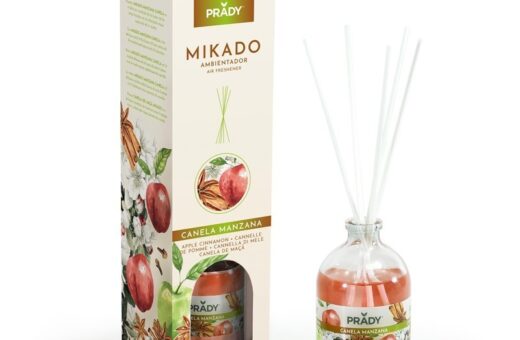 CARTON DE 12 Mikado d'ambiance Pomme / Canelle Prady