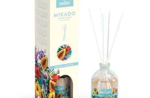 CARTON DE 12 Mikado d'ambiance Tropic Papaye de Prady
