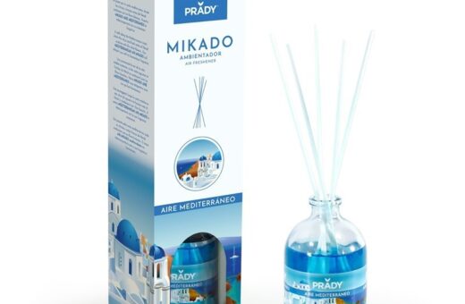 CARTON DE 12 Mikado d'ambiance "Air Méditerranée" de Prady