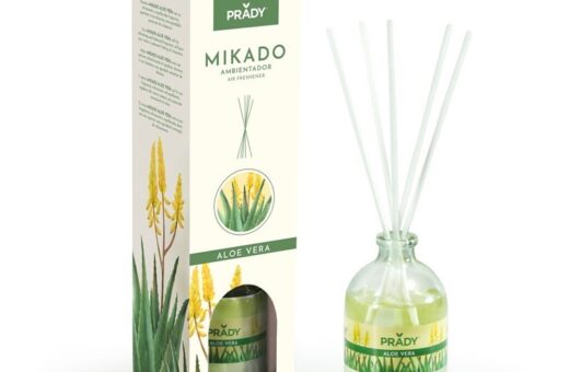 CARTON DE 12 Mikado d'ambiance "Aloe Vera" de Prady