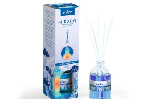 CARTON de 12 mikado "Encens Bleu"  Prady