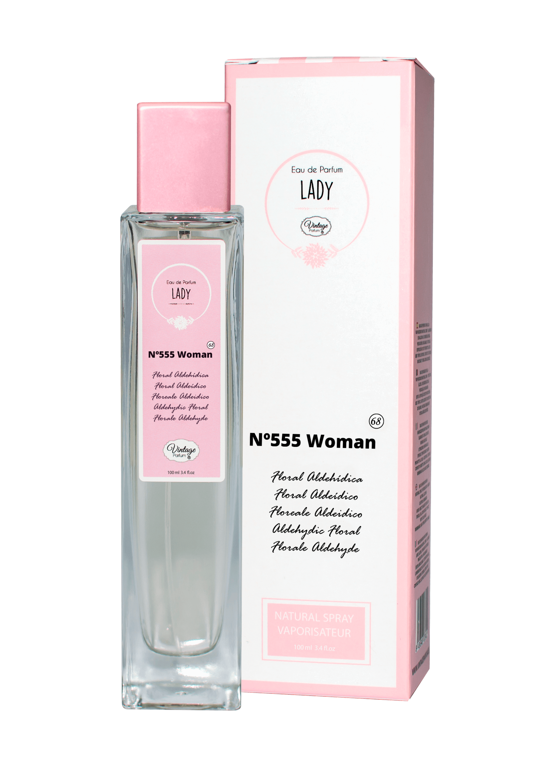 2826.png Carton de 12 Nº555 VINTAGE - VINTAGE PARFUMS - Semblent à nº5 de prady - Image 1