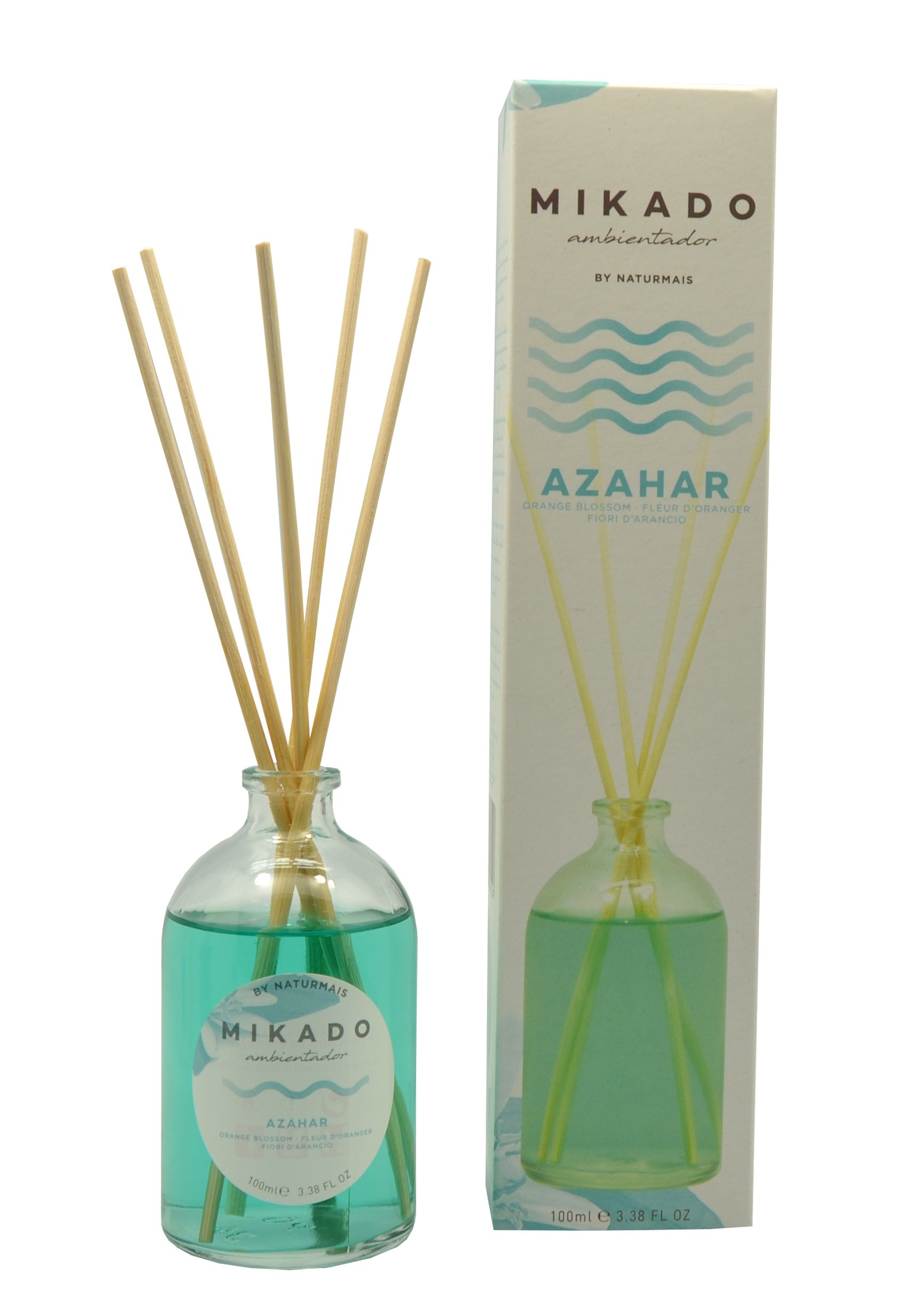4774.jpg CARTON DE 12 MIKADO "AZAHAR" D'AMBIANCE NATURMAIS / SUNSET WORLD - Image 1