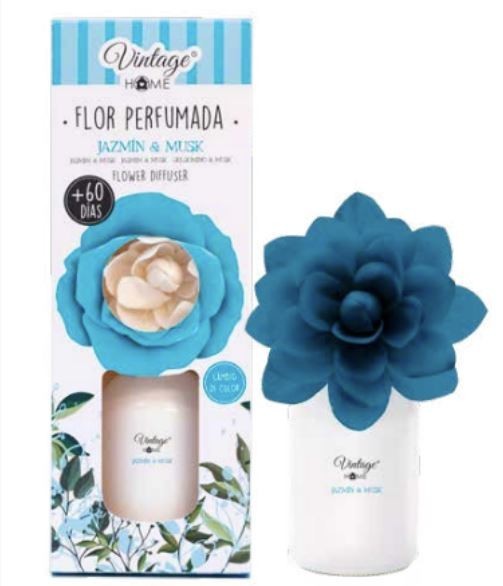 8646.jpg Carton de 6 Fleur Parfumée "Jazmin et musk" + 60 jours - Home Vintage - Image 1