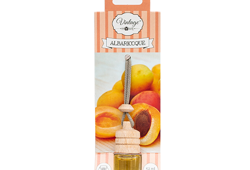 Carton de 12 Ambiances Voiture Arôme "Abricot" - Vintage Parfum