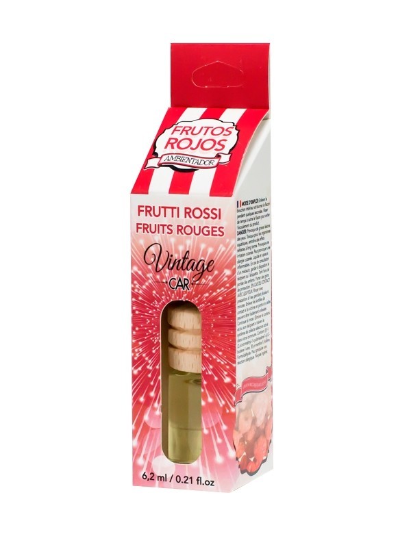 8654.jpg Carton de 12 Ambiances Voiture Fruits rouges - Vintage Parfum - Image 1