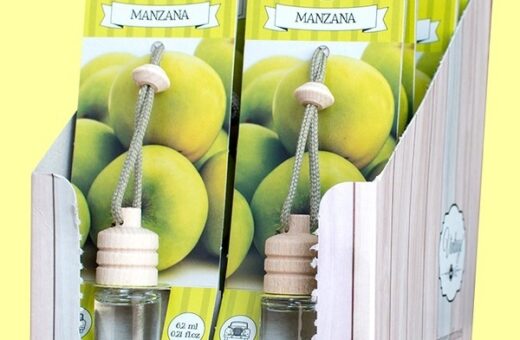 Carton de 12 Ambiances Voiture Arôme Pomme - Vintage Parfum