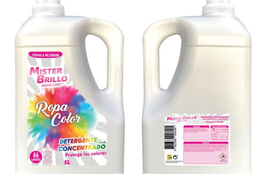 Palette de 288 Lessives liquide pour robe a couleur 5l a 3,93/unité - MISTER BRILLO