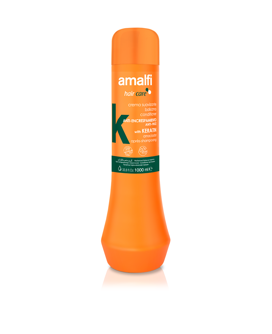 30004410_CREMA-SUAVIZANTE-CON-KERATINA-1000ml-AMALFI.png Après shampooing avec keratine 1000 ml AMALFI - 8 ud - Image 1