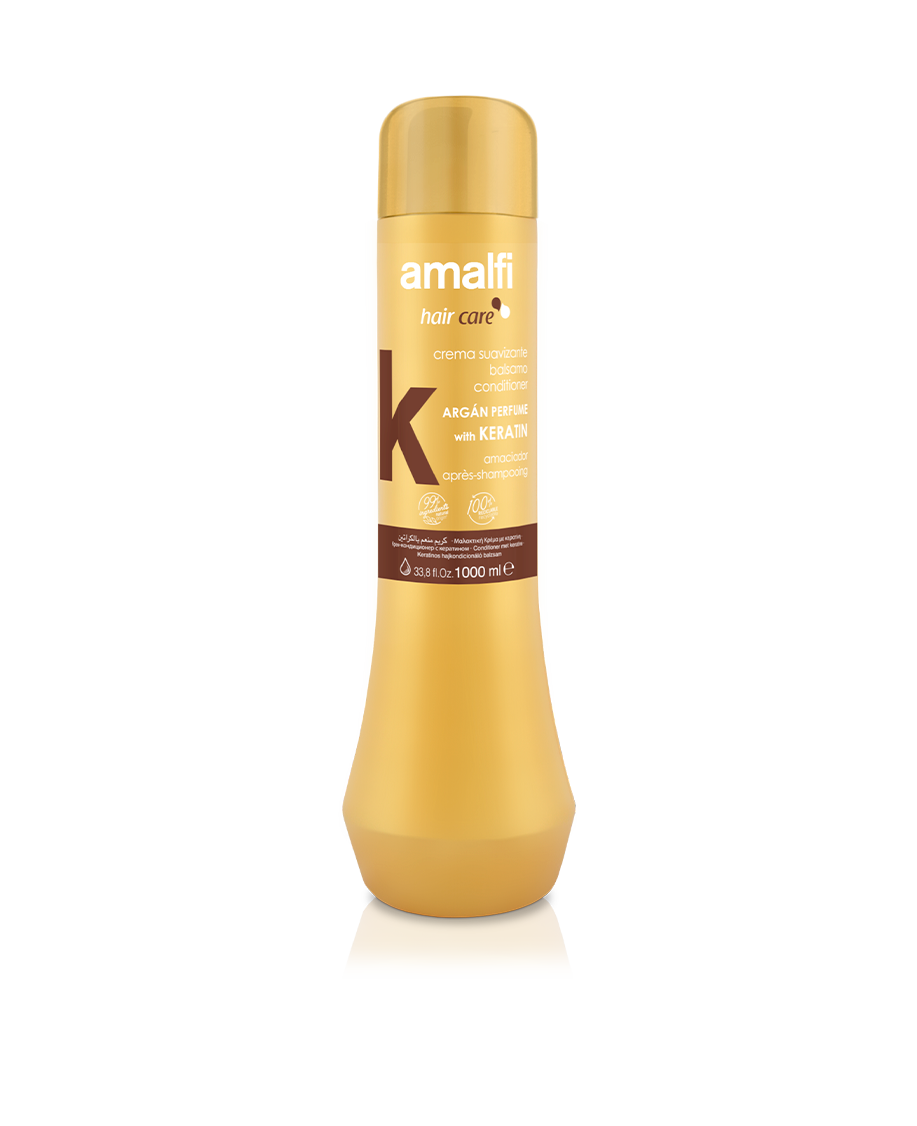 30005020_CREMA-SUAVIZANTE-KERATINA-ARGAN-1000-ml-AMALFI.png Après shampooing avec keratine - parfum argan 1000 ml AMALFI - 8 ud - Image 1