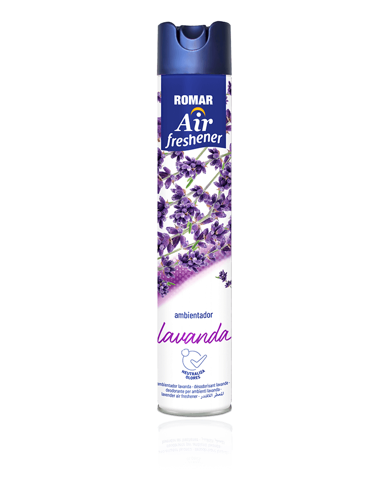 30009197-AMBIENTADOR-SPRAY-LAVANDA-1000-CC-ROMAR.png Désodorisant spray lavande 1000 cc ROMAR - 6 ud - Image 1