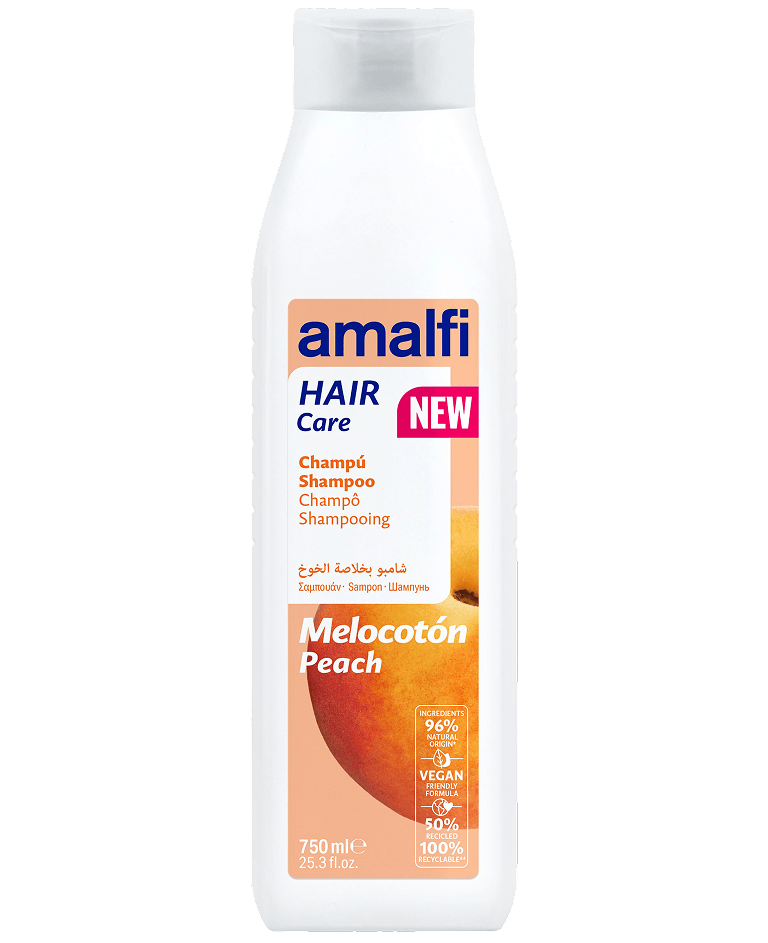 30009490-CHAMPU-FAMILIAR-MELOCOTON-ZAFIRO-750ml-AMALFI.png Shampooing pêche 750 ml AMALFI - 16 ud - Image 1