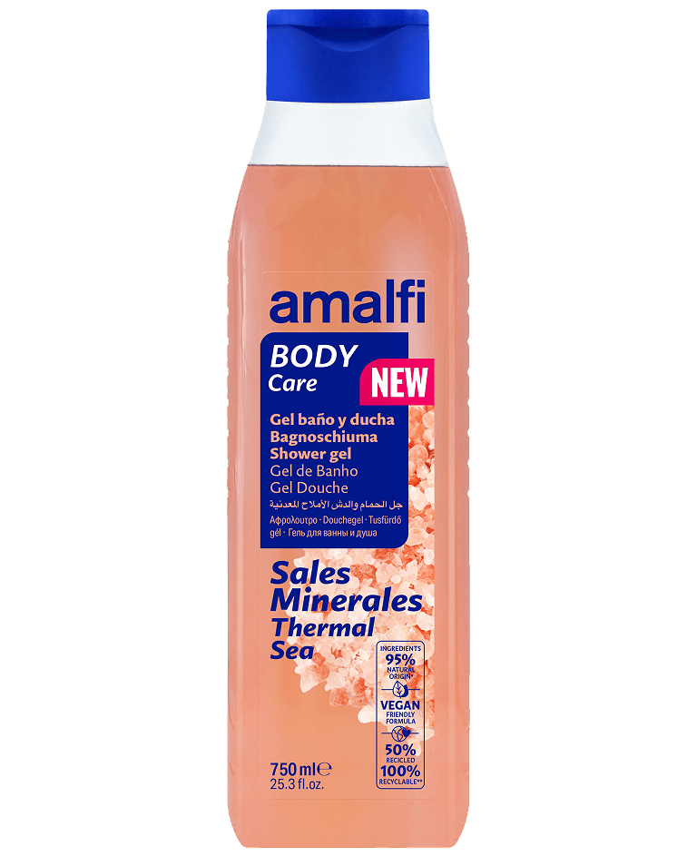 30009493-GEL-BANO-DUCHA-SALES-MINERALES-750ml-AMALFI.png Gel douche sels minérales 750 ml AMALFI - 16 ud - Image 1