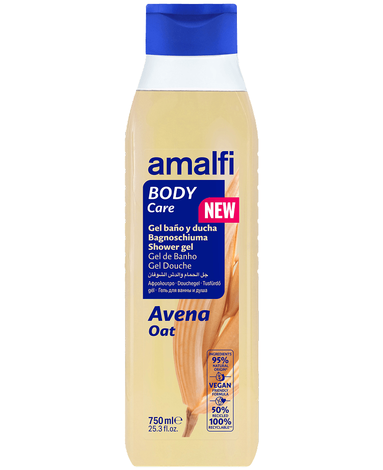 30009496-GEL-BANO-DUCHA-AVENA-750ml-AMALFI.png Gel douche avoine naturelle 750 ml AMALFI - 16 ud - Image 1
