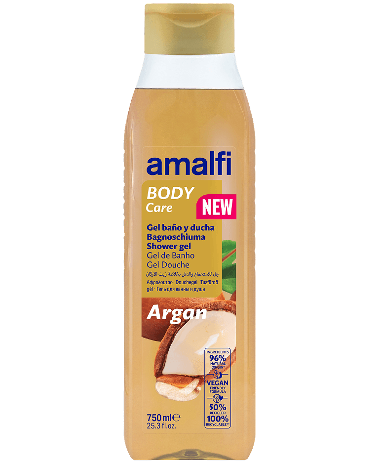 30009521-GEL-BANO-DUCHA-ARGAN-750ml-AMALFI-.png Gel de bain argan 750 ml AMALFI - 16 ud - Image 1