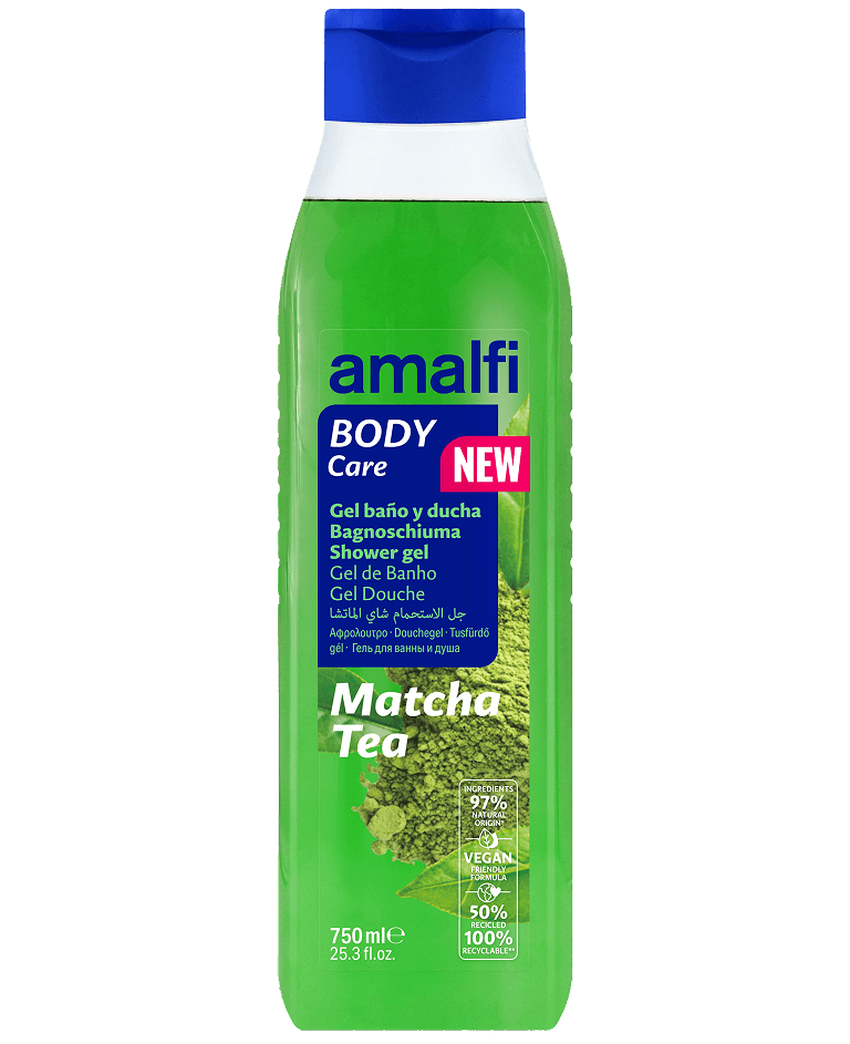 30009528-GEL-BANO-DUCHA-TE-MACHA-750ml-AMALFI.png Gel Douche thé matcha 750 ml AMALFI - 16 ud - Image 1
