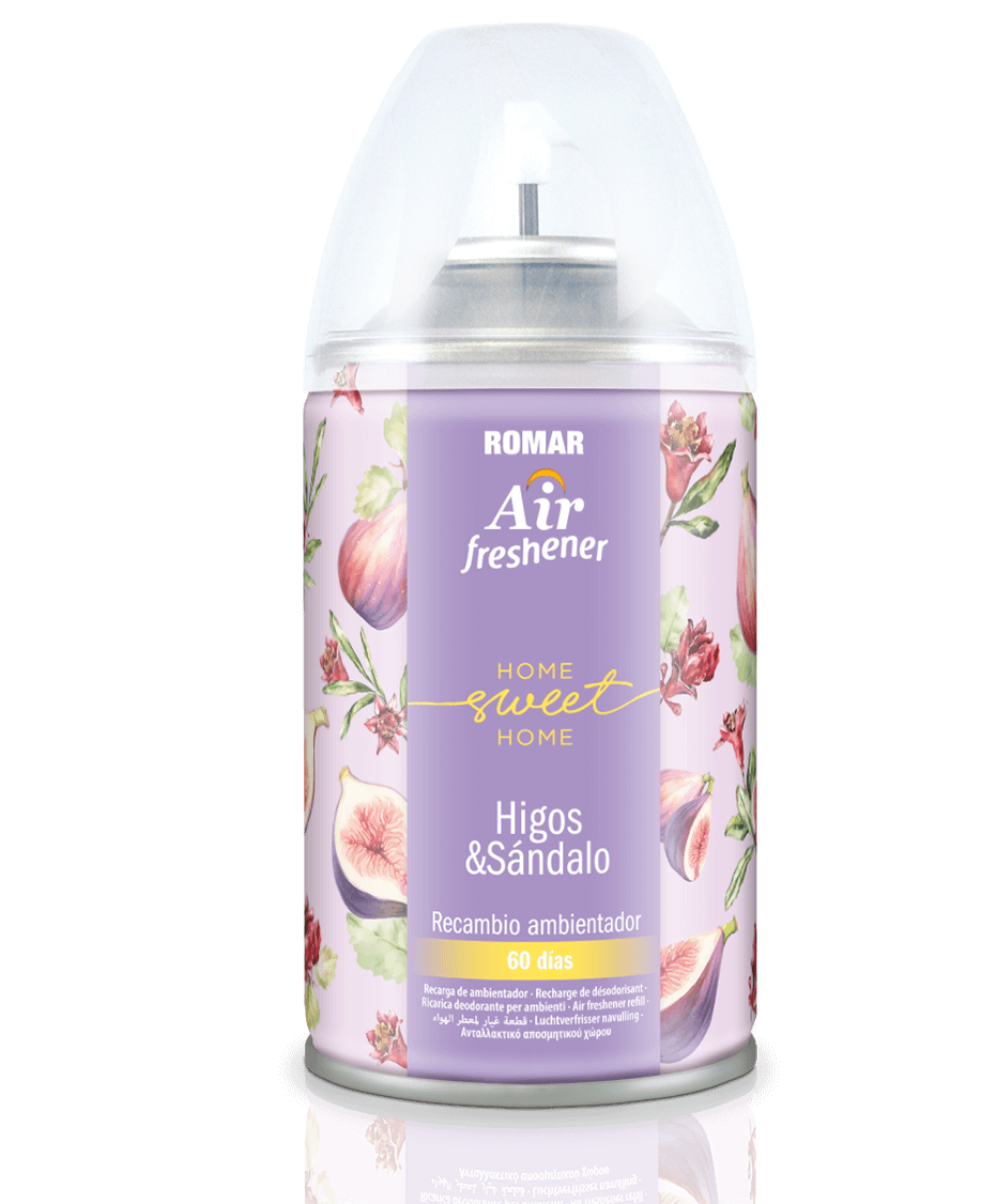 30009806-RECAMBIO-AEROSOL-AUTOMATICO-HIGOS-SANDALO-335CC-250ML-AIR-FRESHENER.png Recharge Désodorisant Automatique Figues & Santal 335 cc ROMAR - 6 ud - Image 1