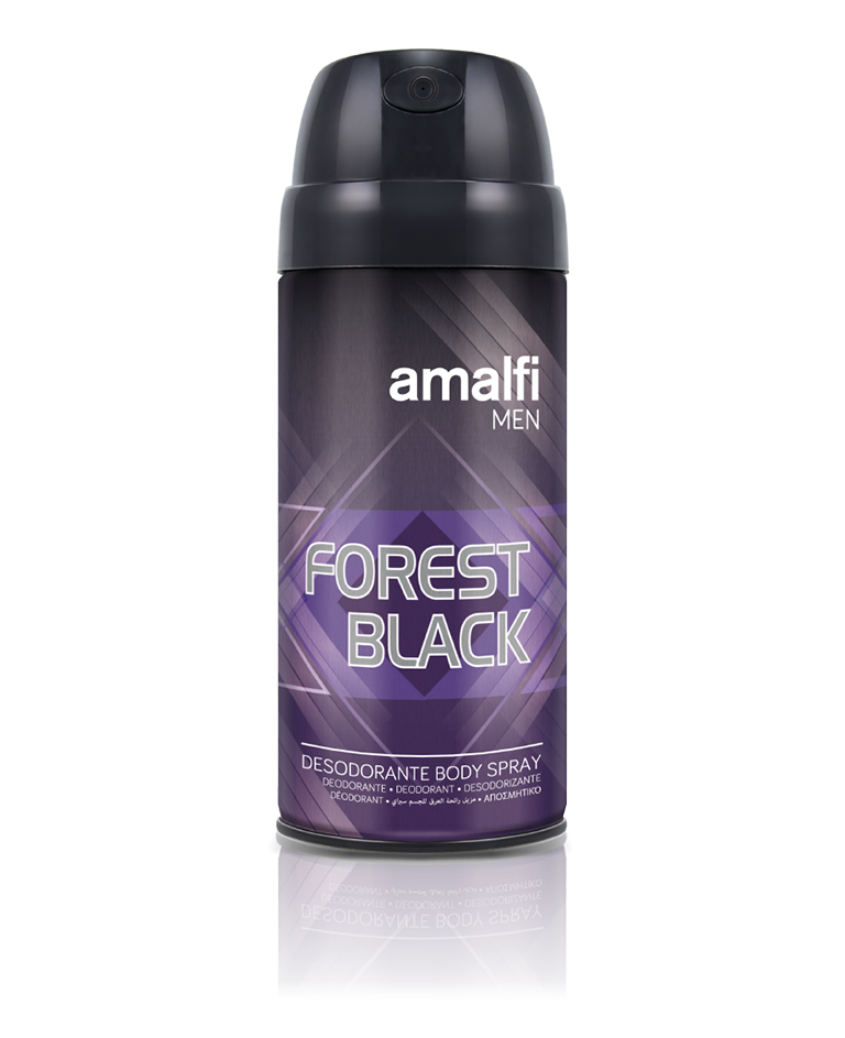 4434-Desodorante-Spray-Forest-Black-210cc.-ND.png Deódorant Body Spray Forest Black pour Hommes 210 cc AMALFI - 8 ud - Image 1