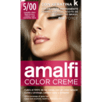 Crème colorante 5/00 châtain clair color creme 50 ml AMALFI - 12 ud