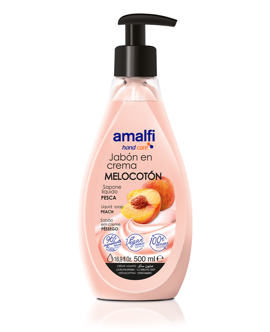 5766-1.png Savon liquide pêche 500 ml AMALFI - 12 ud - Image 1