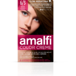 Crème colorante 6/3 châtaigne color creme 50 ml AMALFI - 12 ud