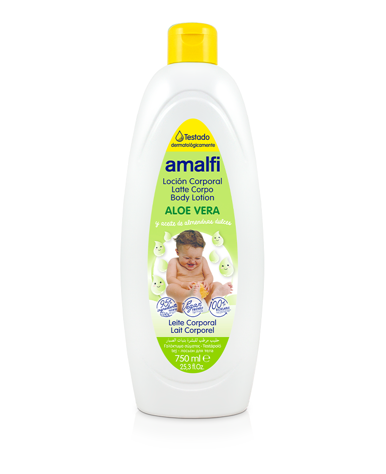 5984-3.png Lait corporel infantile aloe vera et huile d´amande douce 750 ml AMALFI - 16 ud - Image 1